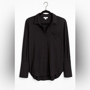 🖤 Cuyana organic Pima Cotton button down shirt | Black | Small